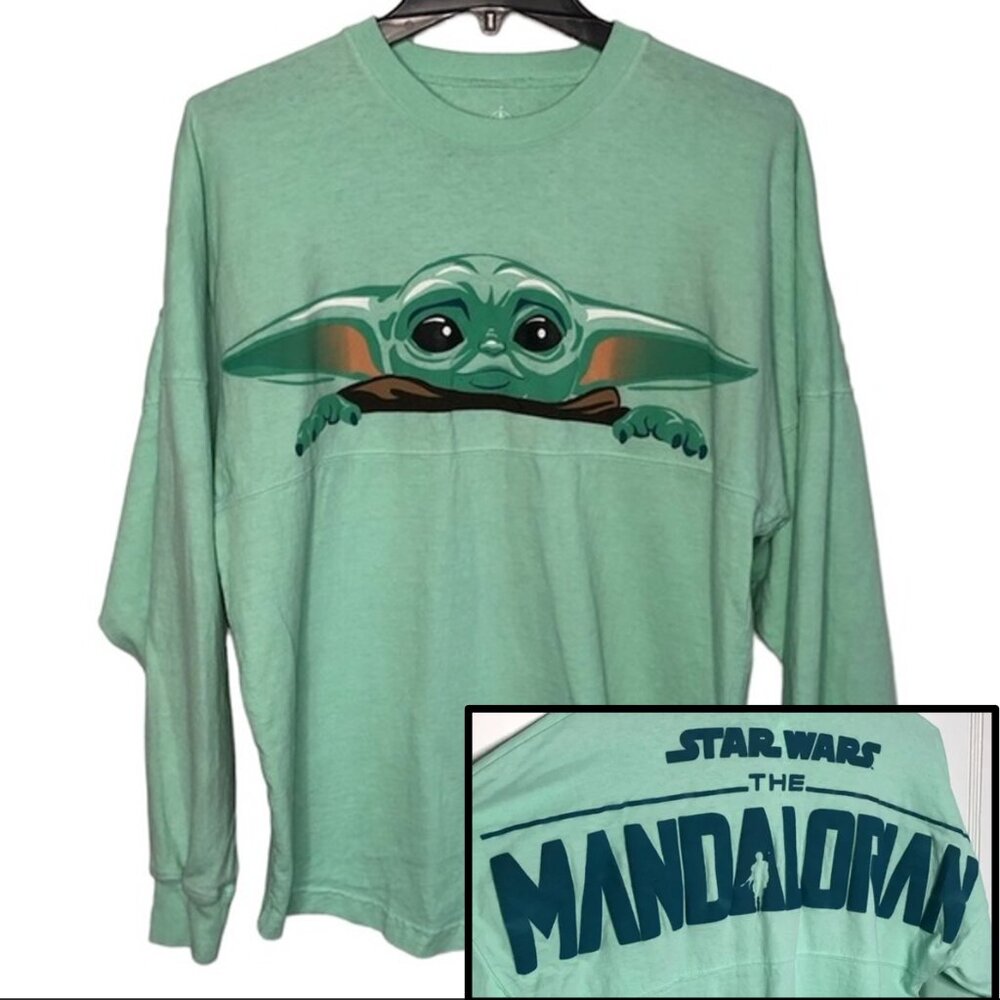 DISNEY PARKS SPIRIT JERSEY | The Mandalorian Baby Yoda Long Sleeve Star Wars